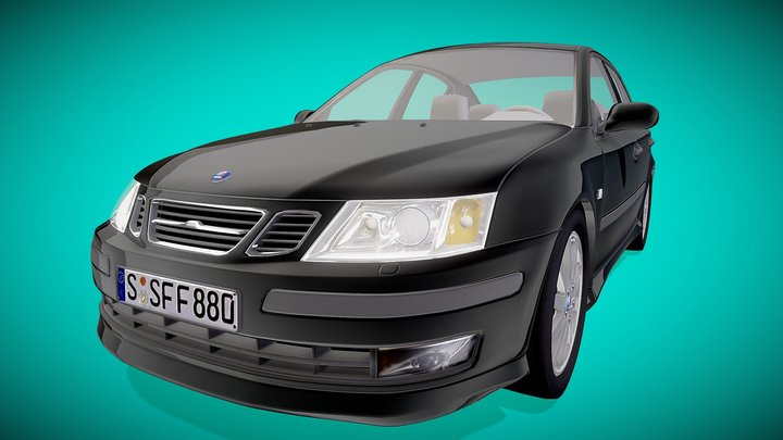 Saab 9-3 3D Model