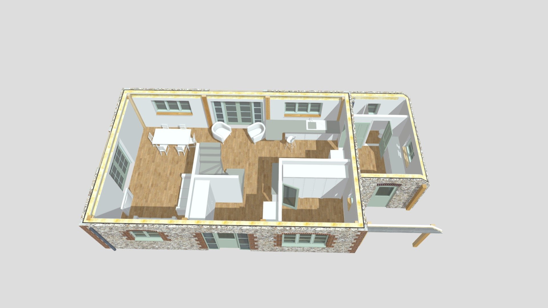 OPTION B - Ground floor — Sketchfab embed 3D viewer