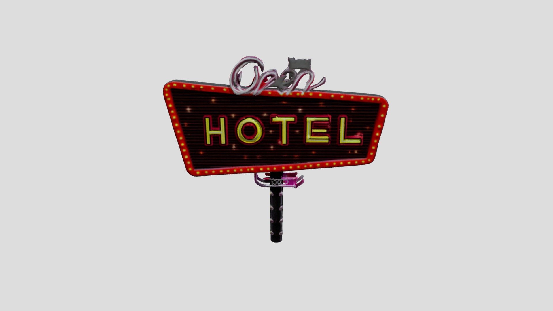 Hotel sign - Download Free 3D model by mazentourky2013 [541fb75 ...