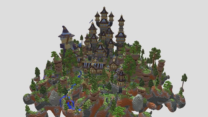 Spawn Enchanted Castle 3D Model