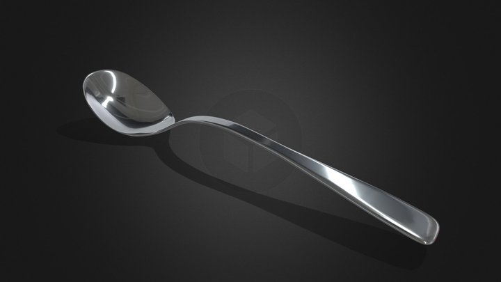 Spoon high poly 3D Model