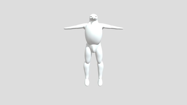 Modelado V03 Pingüino Cecilia Alvarado 3D Model