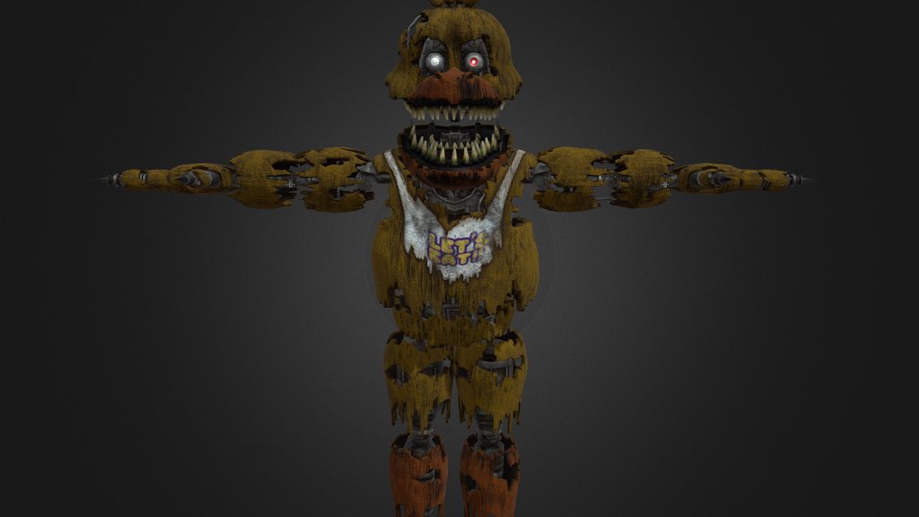 Fnaf 4 A 3d Model Collection By Animesimp Animesimp1 Sketchfab