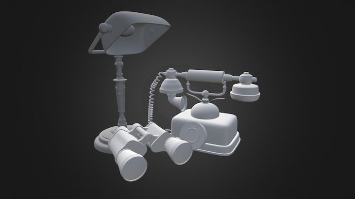 1940 Objects 3D Model