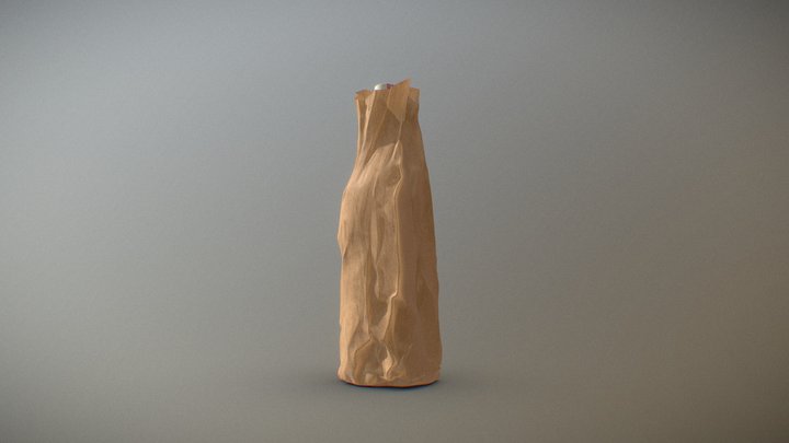Paper Bag - Great Used For Baked Goods, or Booze 3D Model