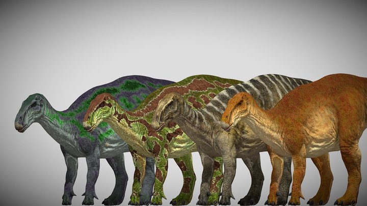 JWE Iguanodon Pack – Modèle 3D gratuit STL