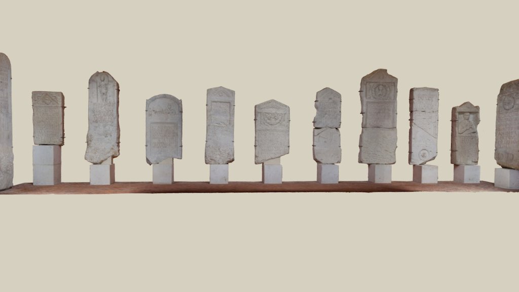 Museum Carnuntinum Stelen — Sketchfab embed 3D viewer