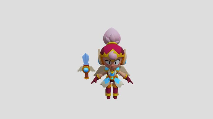 Valkyrie Janet Brawl Stars 3D Model
