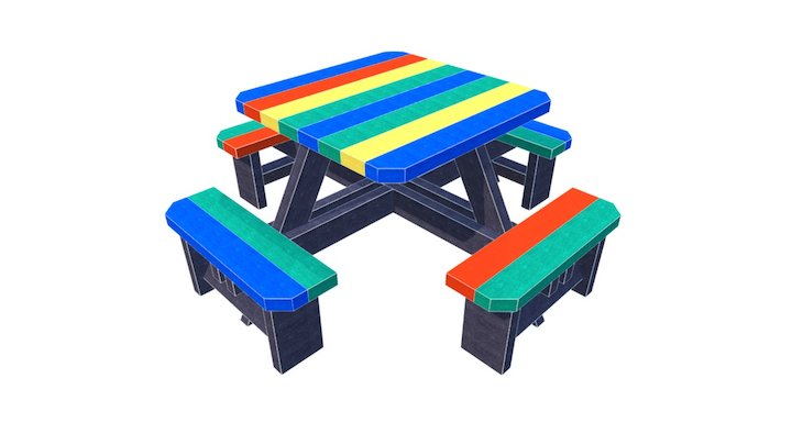 Parrot Infant Picnic Table 3D Model