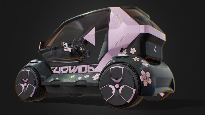 Renault Mobility EZ_1_ Sakura 3D Model