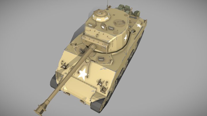 WW2US M4A2(76) 3D Model