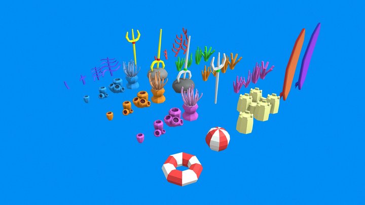 Ocean Game Asset 3D Model