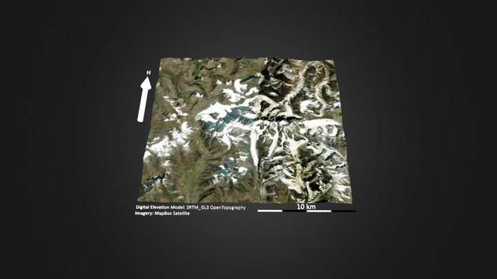 乌鲁木齐博格达峰 – Free 3D Model STL