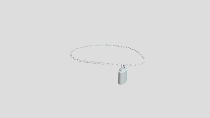 Lock And Chain 3D Model
