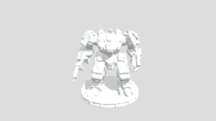 Assault Mech Warrior 3D Model
