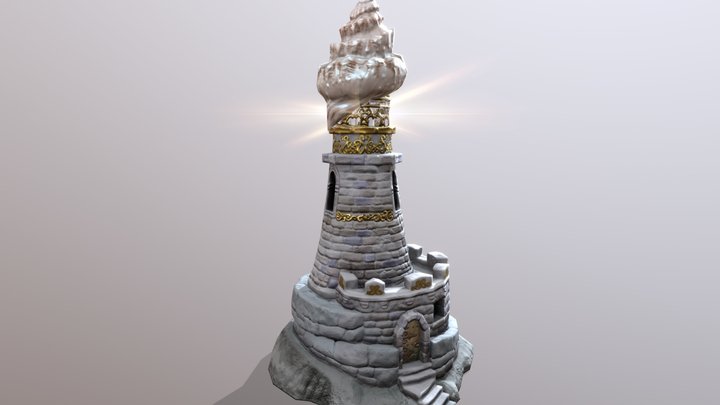 Lighthouse Fantasy 3D Model