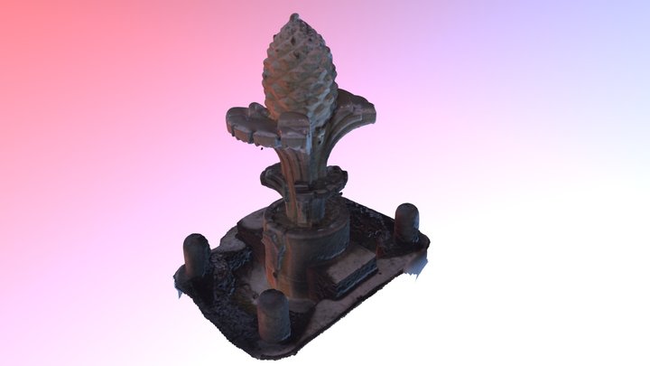 Pigna fountain 3D Model