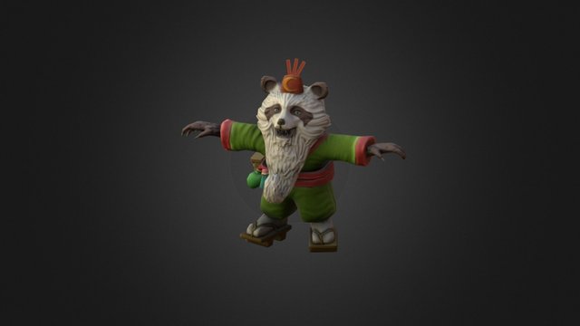 Panda Courier 3D Model