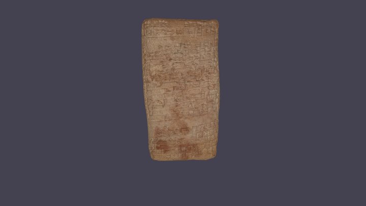 3: Tablet, circa 1763 B.C. 3D Model