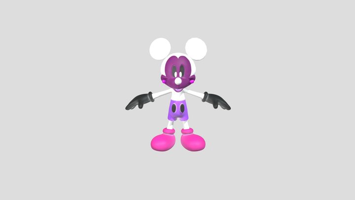 ADI 2.0: Funtime Mickey (Fully rigged) 3D Model