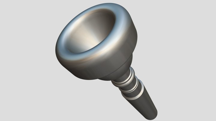 Amati-Kraslice A16 large shank bugle mouthpiece – Kostenloses 3D-Modell STL