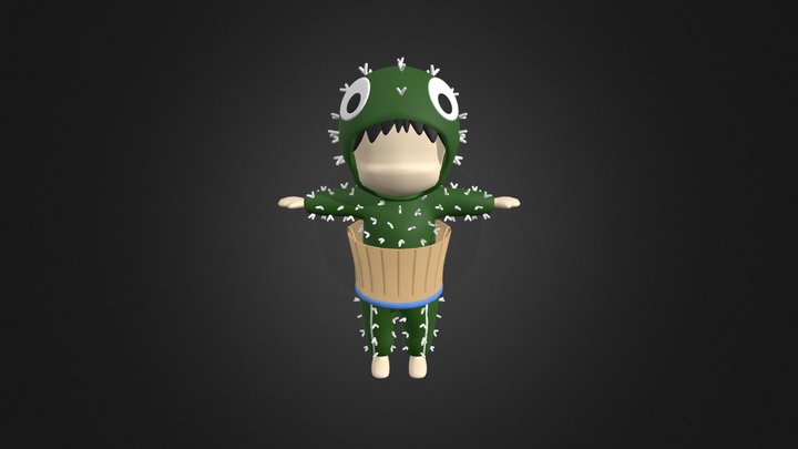 Tay Tawan x Nongbong (Cactus) Character 3D Model
