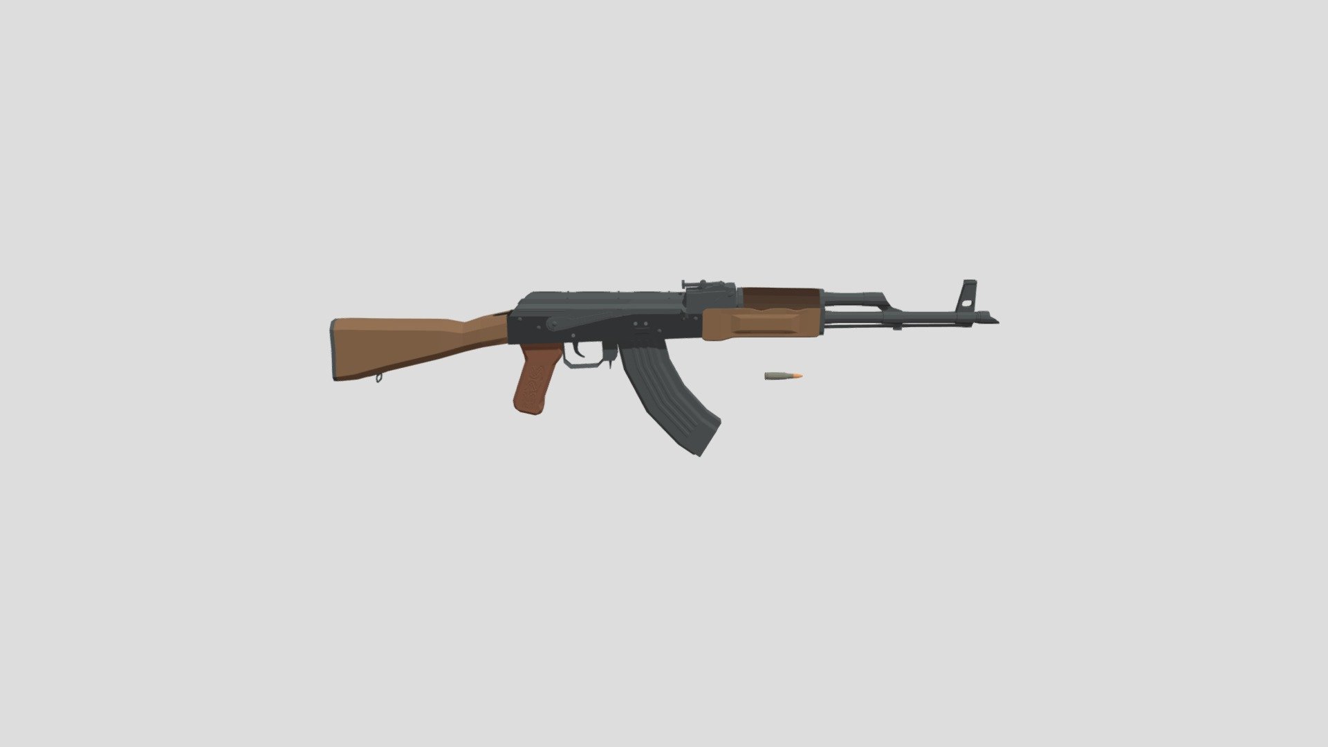 Low poly AKM - Download Free 3D model by zgoosr [54311fb] - Sketchfab