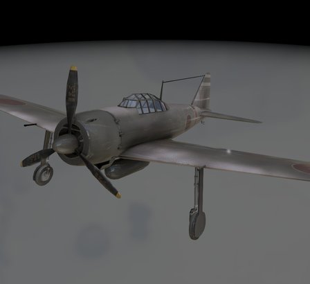 Mitsubishi Zero 3D Model