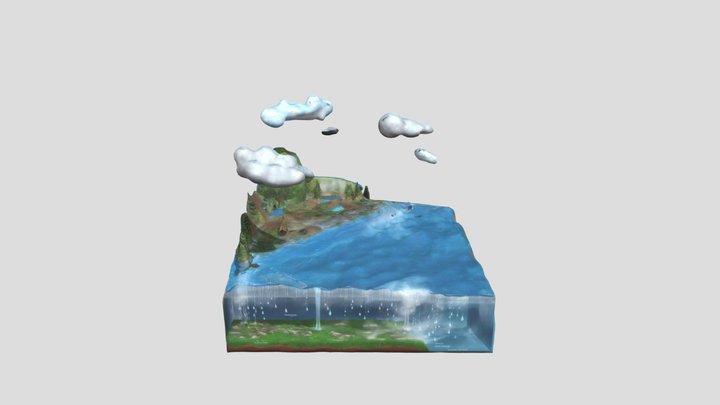 El ciclo del agua 3D Model