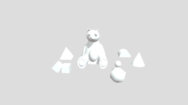 Benny Bear Design Using Tinkercad 3D Model