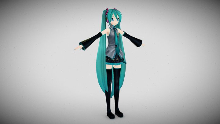 Hatsune Miku Magical Mirai. – Gratis 3D-model STL