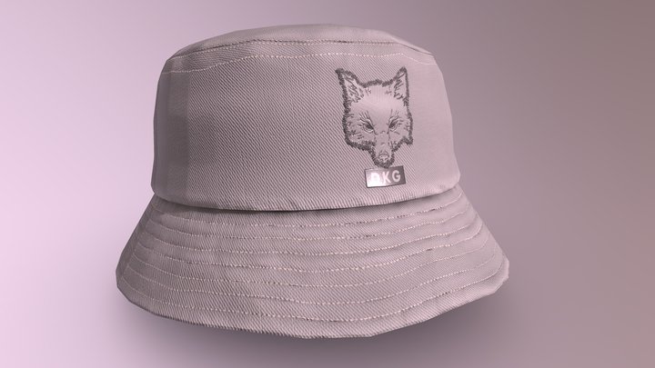 HAT - Bucket Hat - PBR Game Ready 3D Model