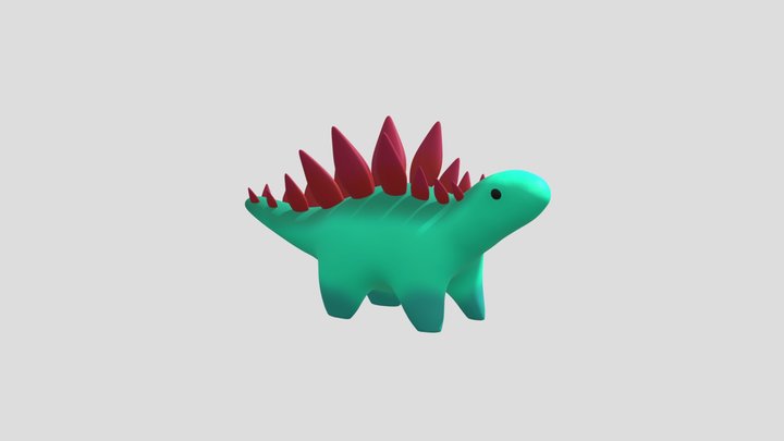 stylized dinosaur 3D Model