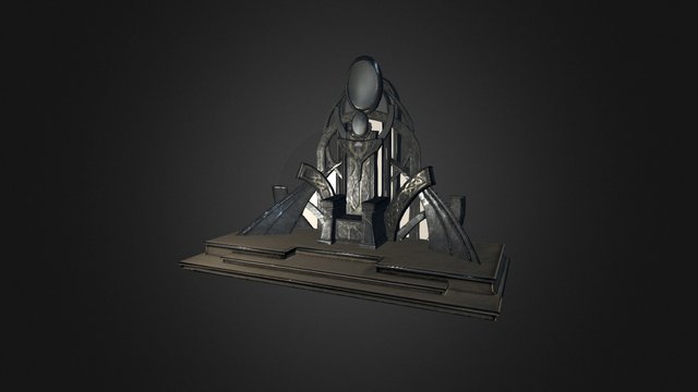 King of Mirrors Throne 3D Model