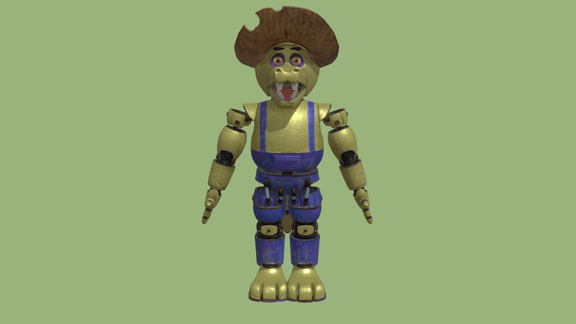 Fnaf SOTM Fixed Monty Springlock - Download Free 3D model by ...