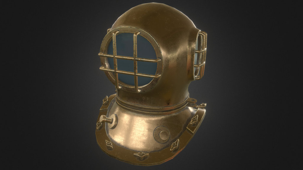 Diver helmet Download Free 3D model by The Astronaut's Anonymous Club