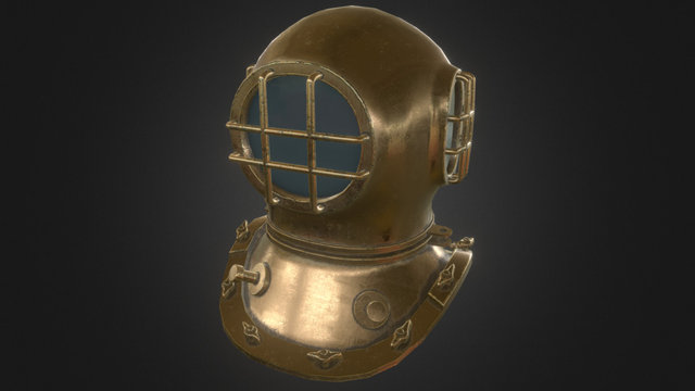Diver helmet 3D Model