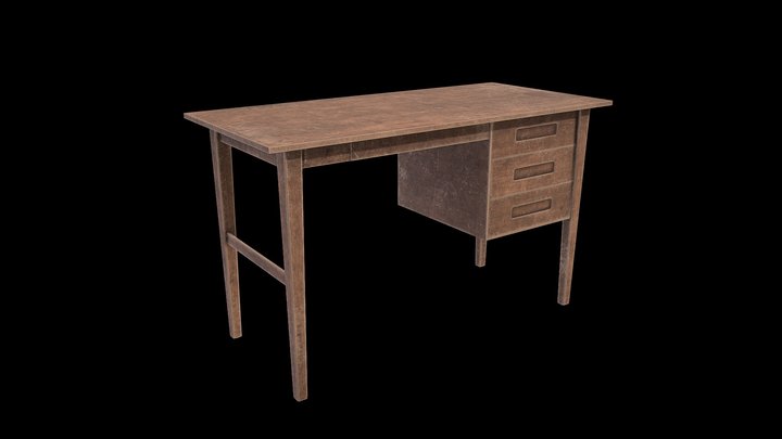 Desk 3D Model