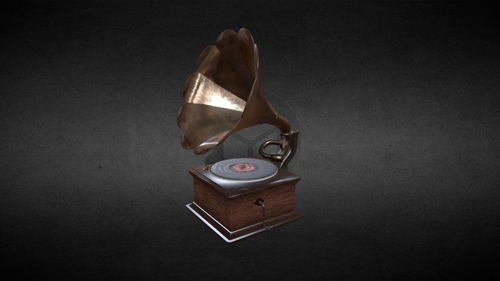 Gramophone 3D Model