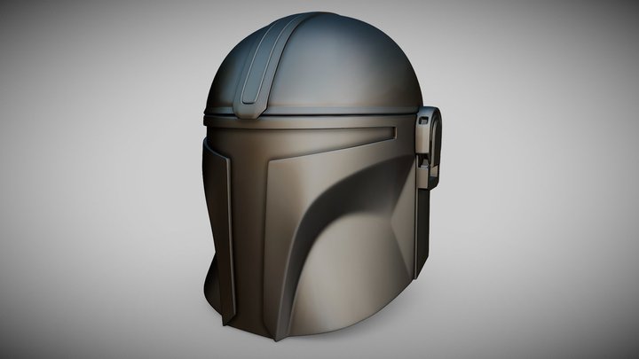Printable mandalorian helmet 2019 3D Model