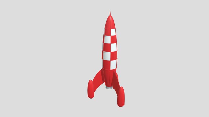 Tintin Rocket – Modello 3D gratuito STL
