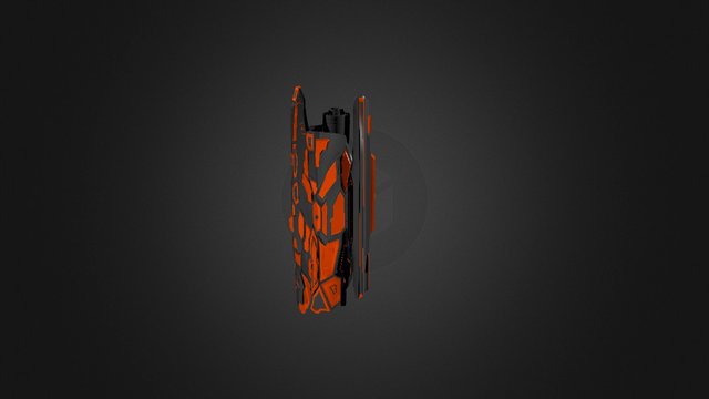 Robot Arm Cannon 3D Model