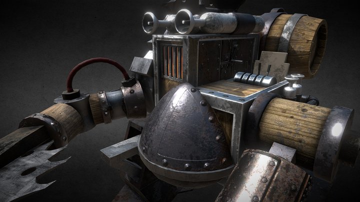 Woodcutter Robot 伐木机器人 3D Model