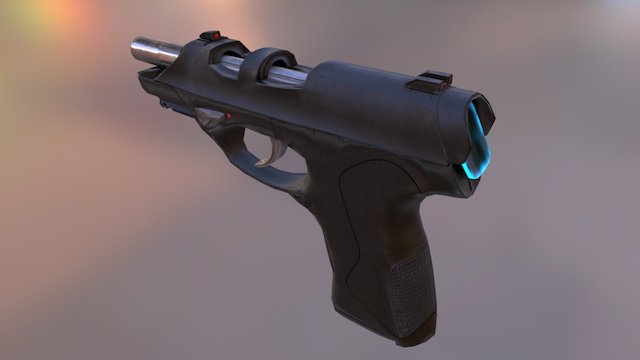 P15 Light Dart Gun 3D Model