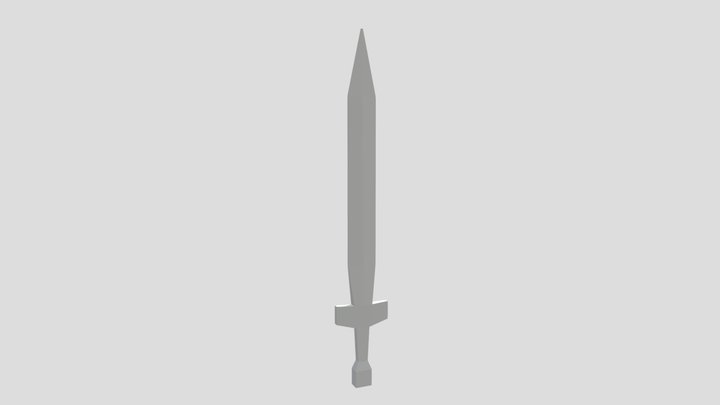 CC0 Lowpoly Sword (108 Tris) 3D Model