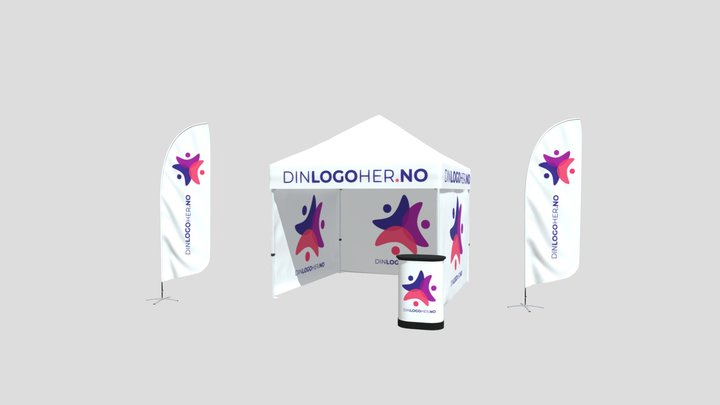 Utendørs messepakke 1 3D Model