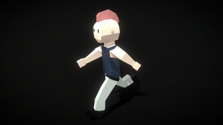 Punk Character w/ animations 3D Model