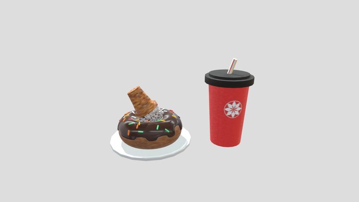 Donuts combo 3D Model