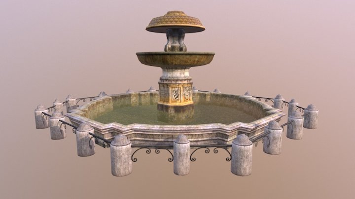 2010 Fountain 3D Model