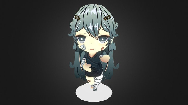 Sinu-chan, OC Chibi Anime 3D Model